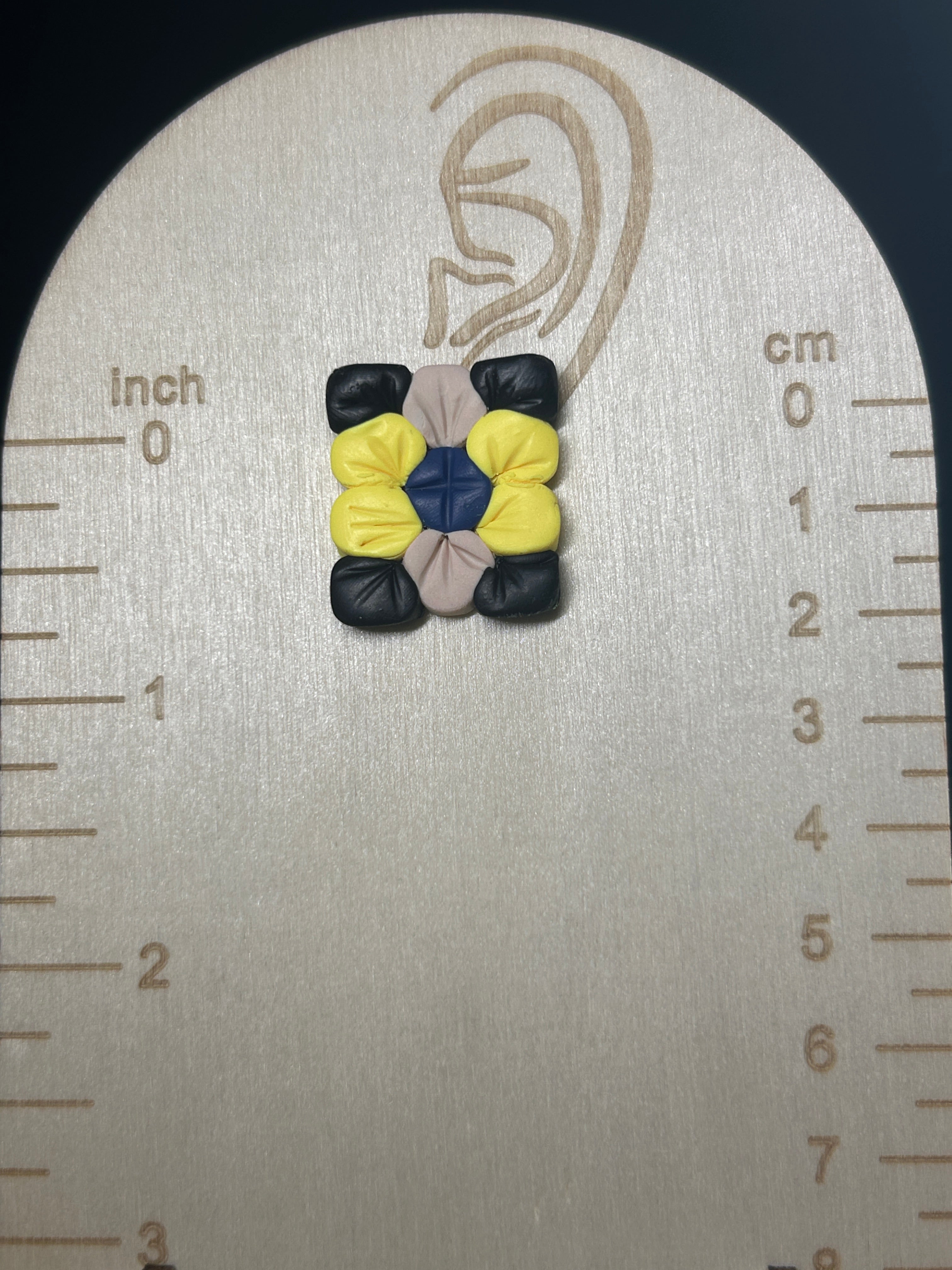 Large Square Stud