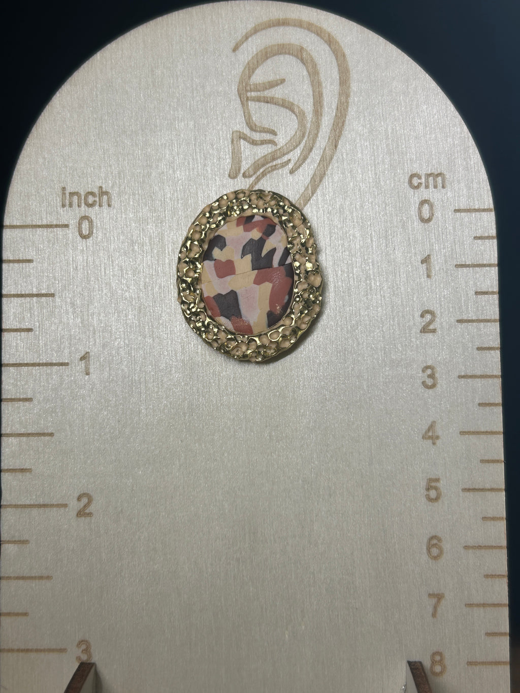 Mid oval multi neutral colors