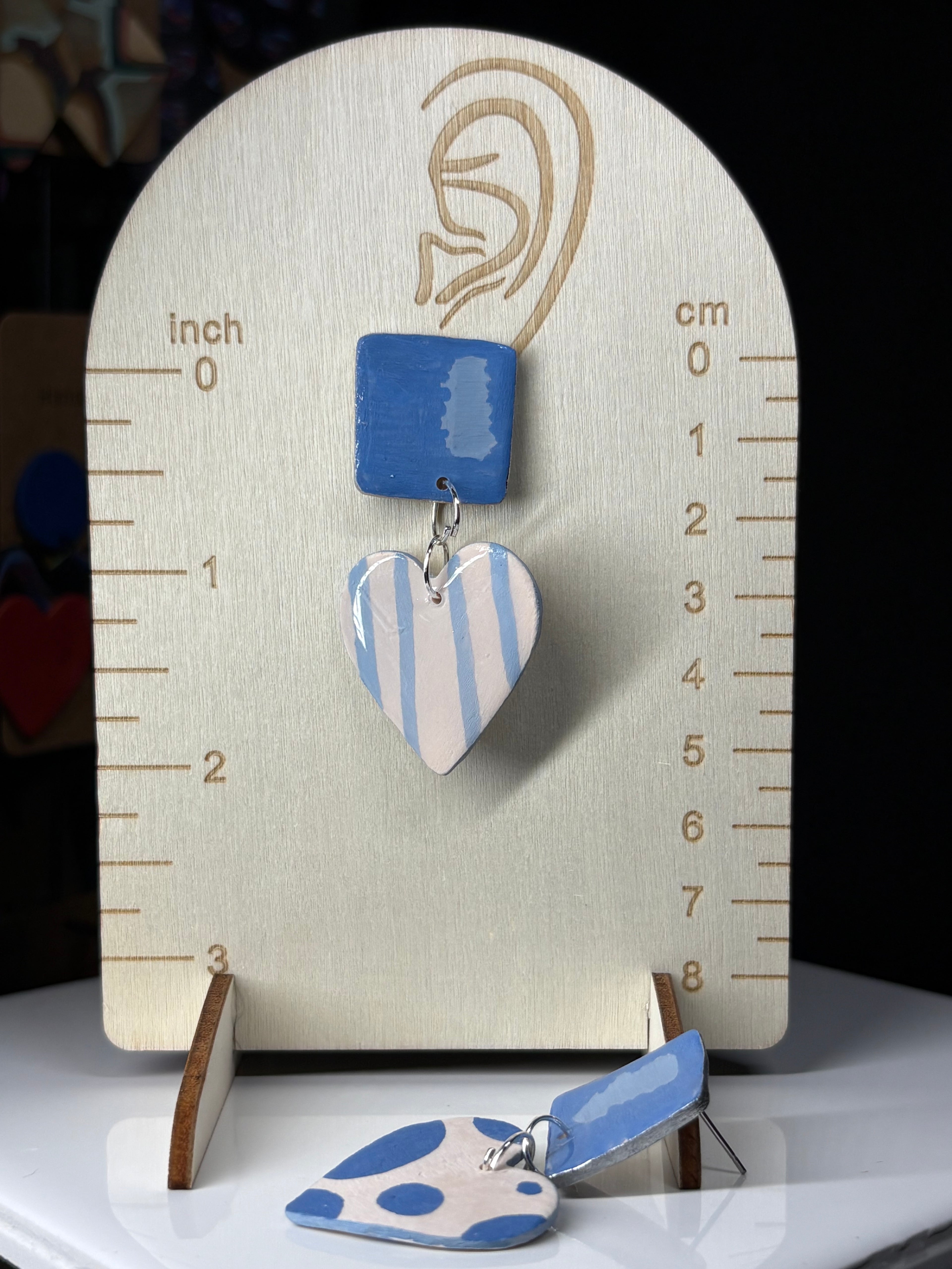 Sweet square heart dangle
