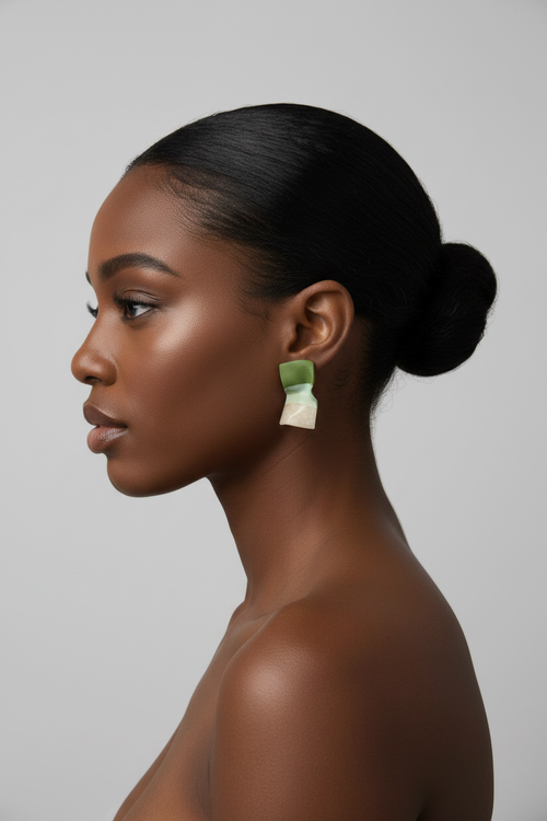 Green Cream Stud