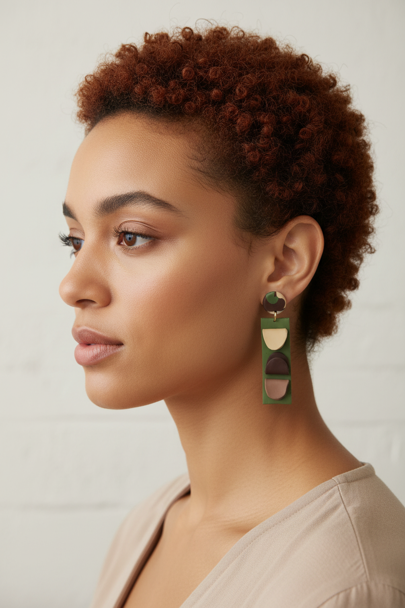 Green stack dangle on model