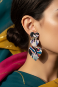 Multicolor Heart Earrings Lifestyle
