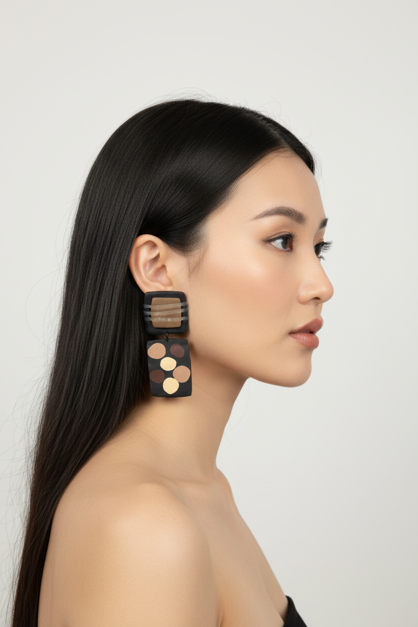 Polka Dot Dangle Earring