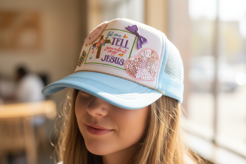 Tell You About My Jesus Blue Hat